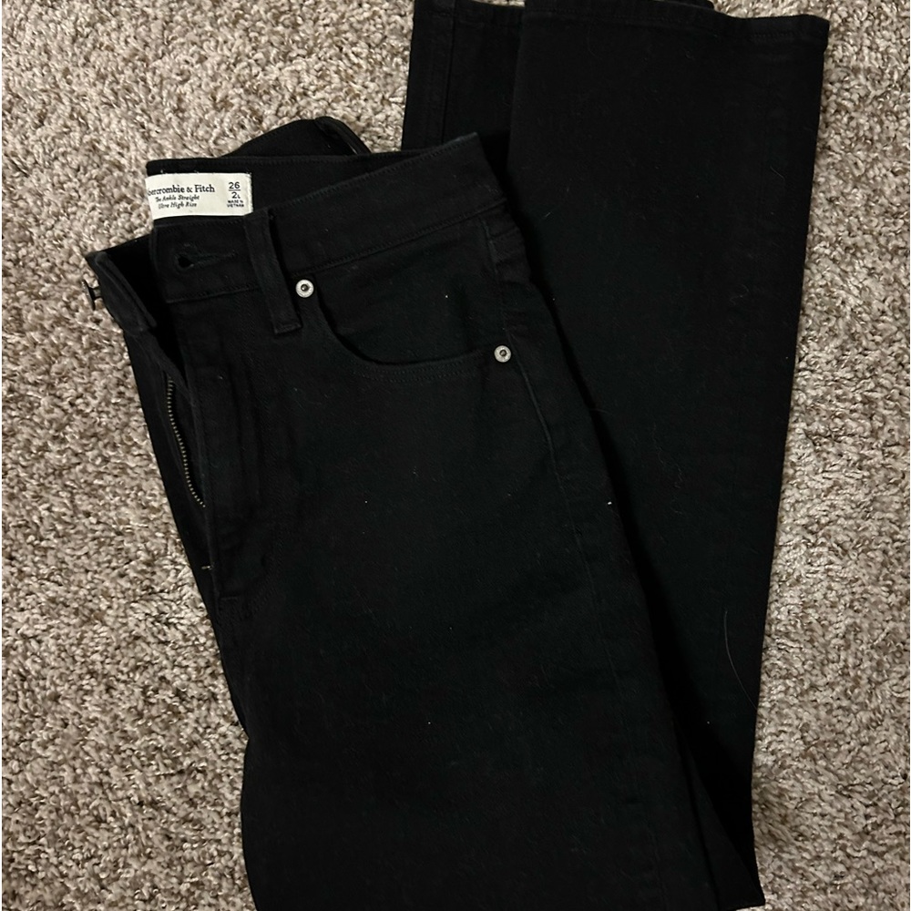 Abercrombie & Fitch Black Straight Jeans